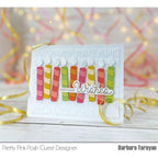 Pretty Pink Posh Birthday Words Stencil birthday wishes