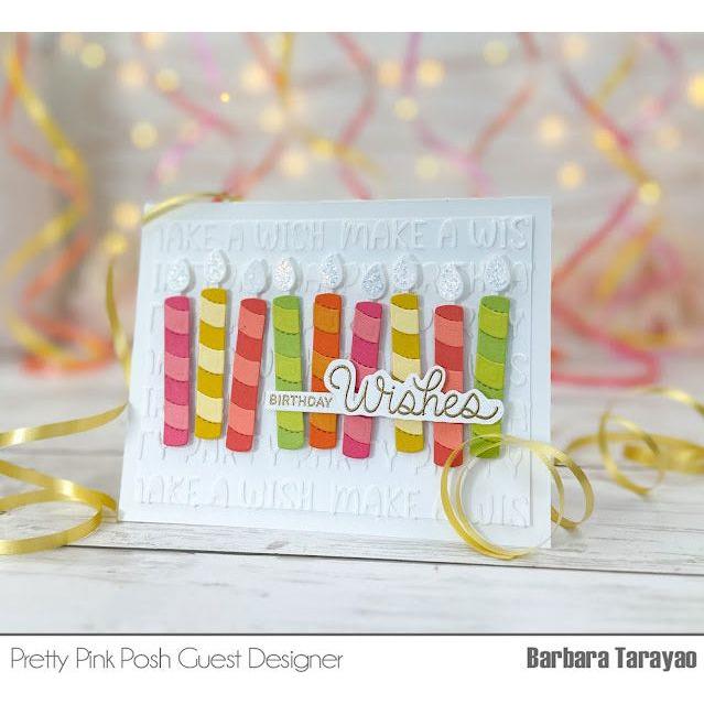 Pretty Pink Posh Birthday Words Stencil birthday wishes
