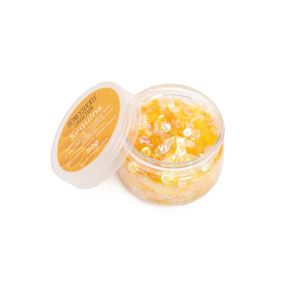 Crafter's Companion Honeysuckle Sequins ng-hs-sequ yellow gold