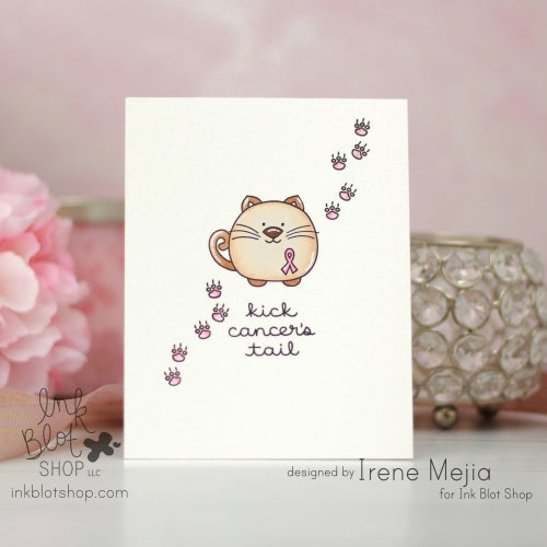Ink Blot Shop Awareness Cats Clear Stamps inbl160 kick cancer's tail