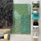 Tim Holtz Distress Embossing Glaze Bundled Sage Ranger tde79149 Ornate Embossing Project | color-code:ALT02