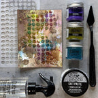 Tim Holtz Distress Embossing Glaze Crushed Olive Ranger tde79163 Dots Project | color-code:ALT07