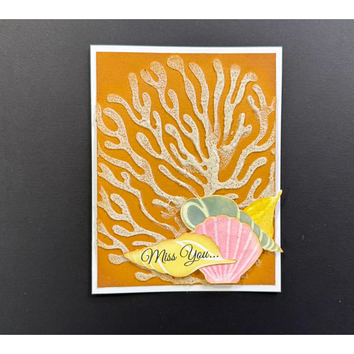 Brutus Monroe Coral Mixed Media 6x6 Stencil bru9753