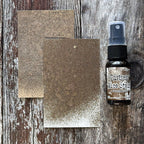 Tim Holtz Distress Fallen Acorn Mica Stain Ranger distmicsfa Swatch