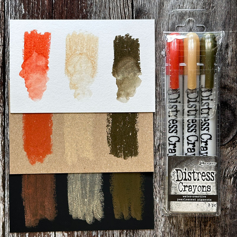 Tim Holtz Distress Pearl Crayons Seasonal Set Ranger th23dc Set 5 Halloween