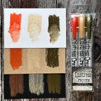 Tim Holtz Distress Pearl Crayons Seasonal Set Ranger th23dc Set 5 Halloween