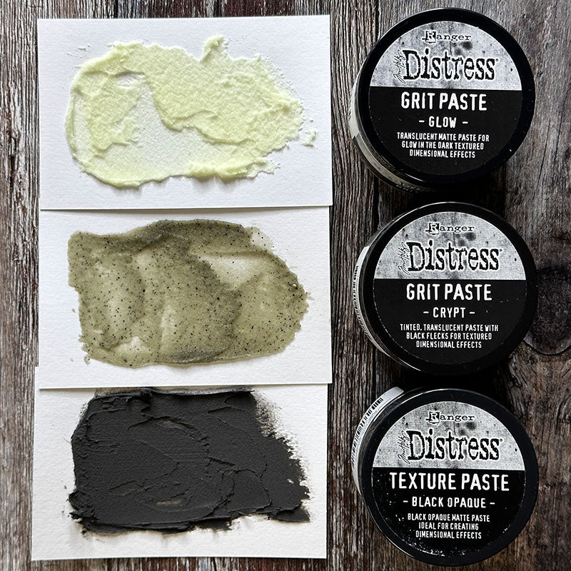 Tim Holtz Distress Halloween Grit Paste Glow Ranger tshk84464 Swatch