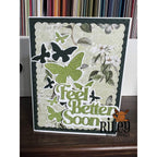 Riley And Company Cut Ups Feel Better Soon Dies rd611 green background