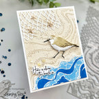 Honey Bee Netting A2 Cover Plate Die hbds-neta2c Home Is Where The Beach Is Card