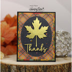 Honey Bee Great Greetings Everyday Dies hbds-ggevdy Autumn Leaf Card