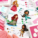 Simon Says Clear Stamps Once Upon a Dream 2057ssc Sunny Vibes Princess Colorings