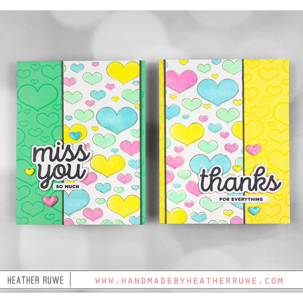 Simon Says Stamp Outline Hearts Stencils and Background Stamp set909oh Pastel Hearts Cards | color-code:ALT01