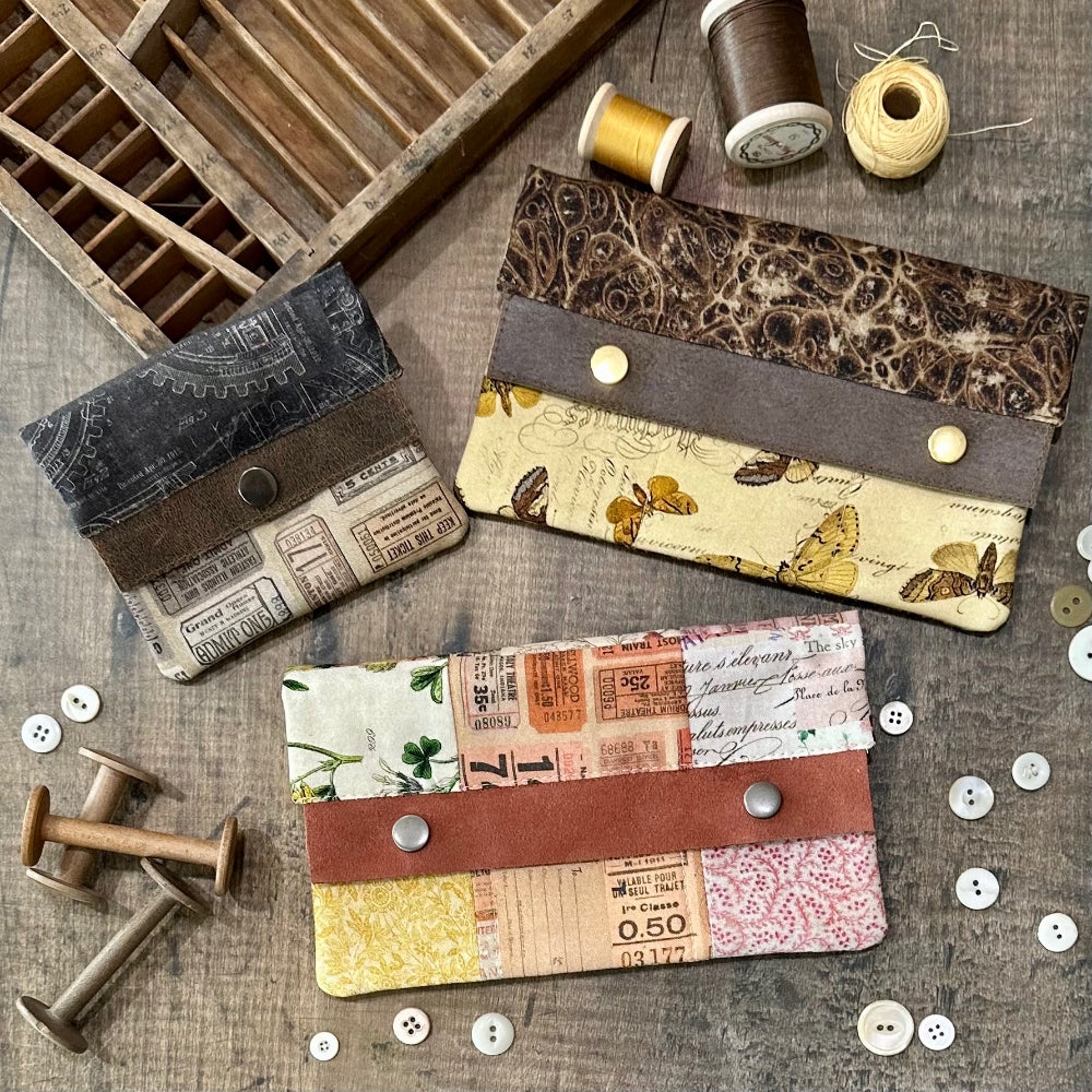 Tim Holtz Fabric By The Yard Neutral Tickets pwth252 Eclectic Elements Palette