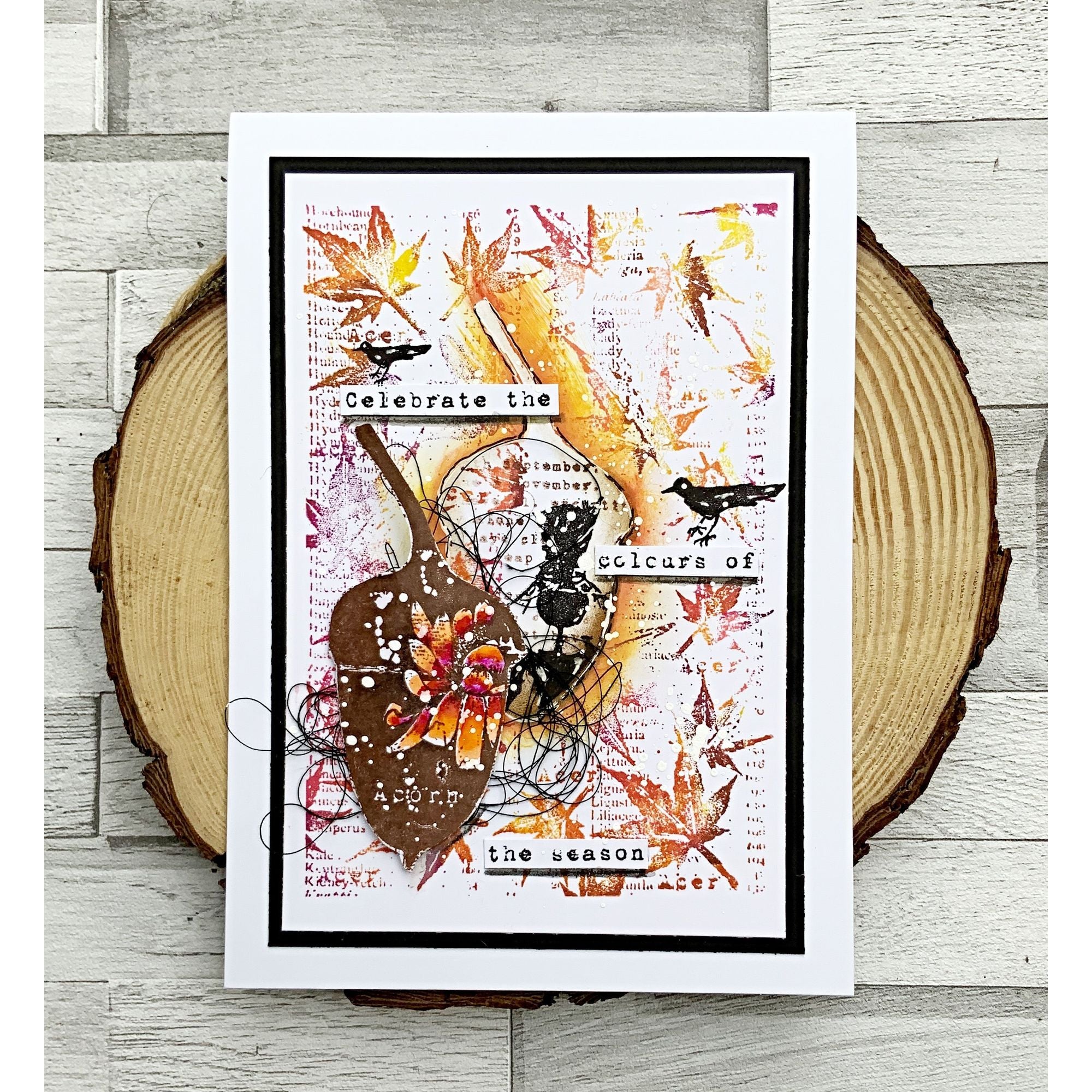 AALL & Create It's Acer, Officer! A6 Clear Stamps 1007 acorn