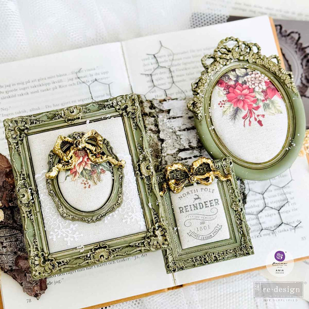 Prima Marketing Ornate Legacy ReDesign Decor Mould 679422 Christmas Frames
