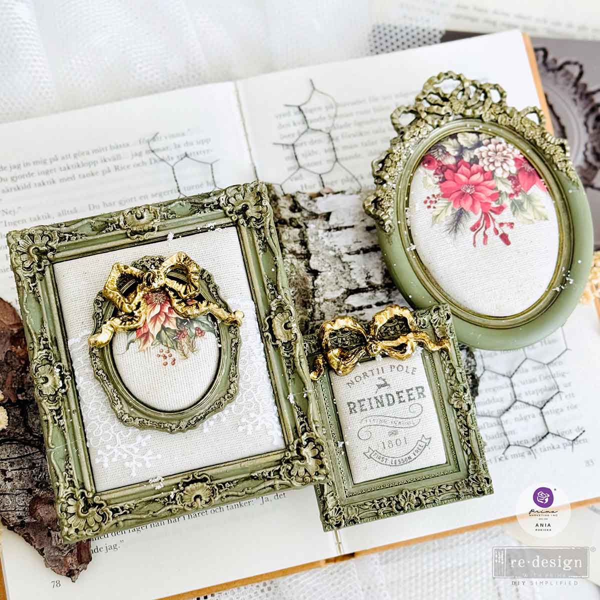 Prima Marketing Ornate Legacy ReDesign Decor Mould 679422 Christmas Frames