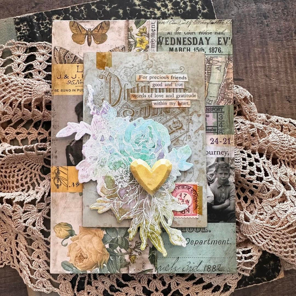 Simon Says Stamp Floral Outlines Wafer Dies sss430 Sunny Vibes