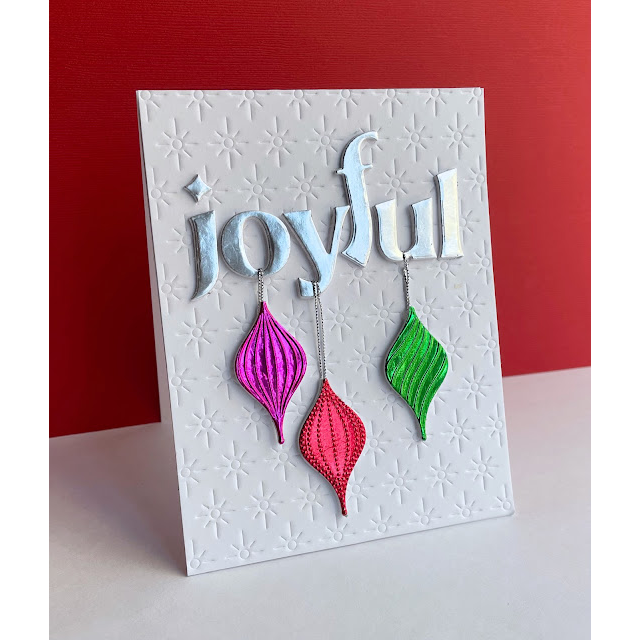 Simon Says Stamp Embossing Folder And Dies Fancy Ornaments sfd368 All The Joy Christmas Card | color-code:ALT04