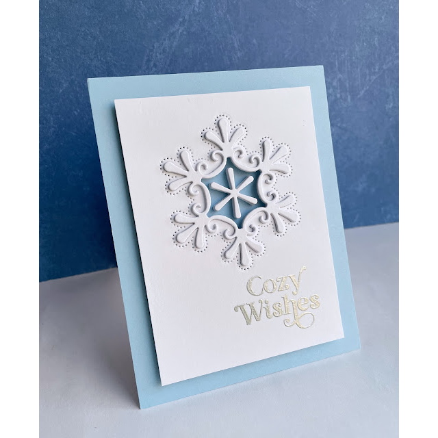 Simon Says Stamp Fretwork Snowflake Wafer Dies s914 Diecember Christmas Card | color-code:ALT04