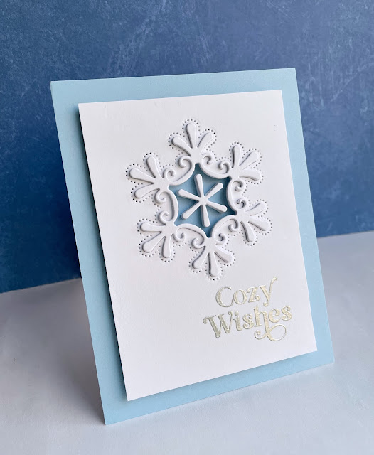 Simon Says Stamp Fretwork Snowflake Wafer Dies s914 Diecember Christmas Card | color-code:ALT04