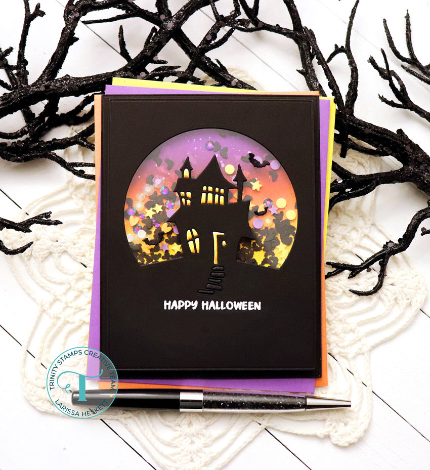 Trinity Stamps CRYSTAL TWILIGHT RHINESTONE Embellishment Box tsb-274 Happy Halloween Shaker Card | color-code:ALT02
