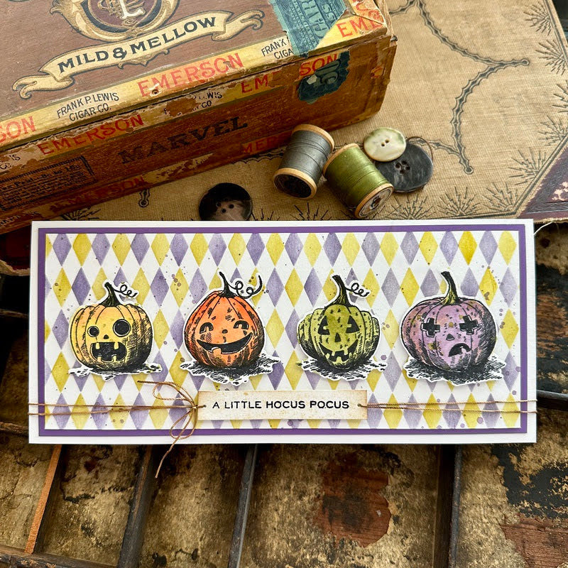 Tim Holtz Cling Rubber Stamps Pumpkinhead cms309