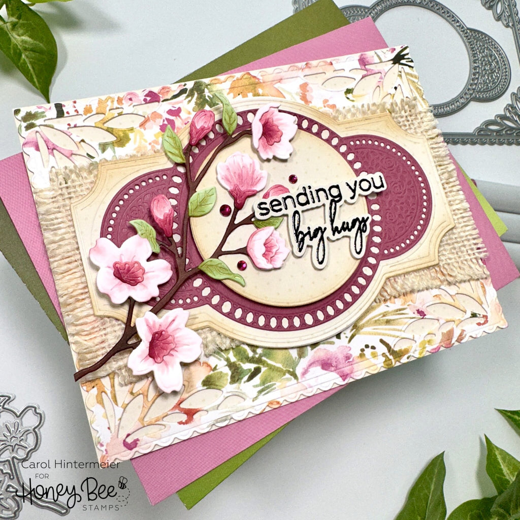 Honey Bee Simply Spring Gem Stickers hbgs-042 Big Hugs Card | color-code:ALT03