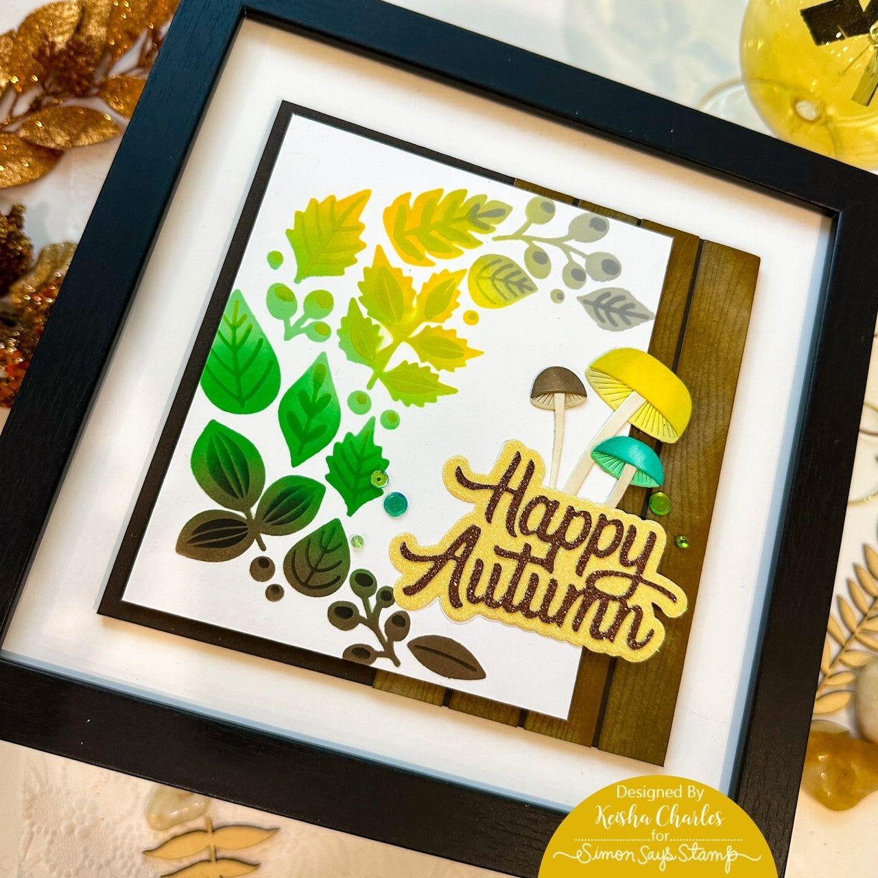Simon Says Stamp Tall Mushrooms Wafer Dies s903 Season Of Wonder Autumn Decor | color-code:ALT02
