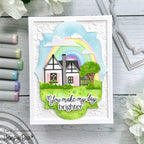 Honey Bee Spring Cottage Village Dies hbds-spctv Brighter Day Card | color-code:ALT02