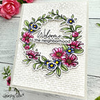 Honey Bee No Place Like Home Clear Stamp Set hbst-486 Neighborhood Welcome Card | color-code:ALT03