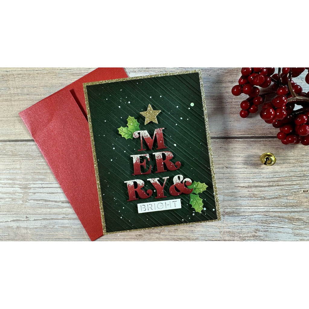 ses-055 Spellbinders Peppermint Stripes Embossing Folder merry | color-code:ALT01