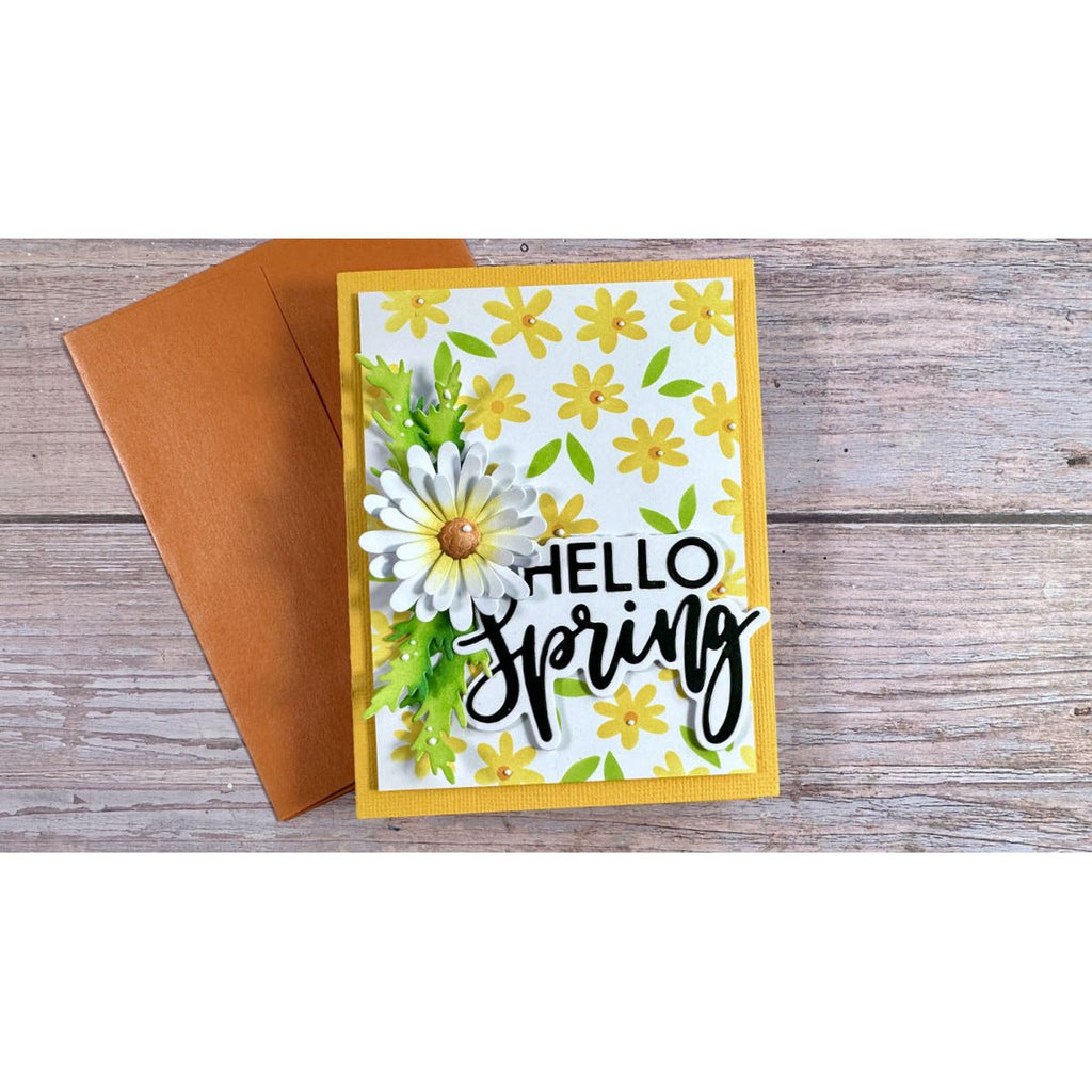 Waffle Flower Layered Daisy Dies 421648 hello spring | color-code:ALT01