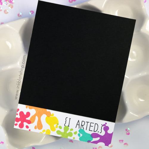 Ink Blot Shop Clear Stamp Set Arts And Crafts Icons inbl031 splat card