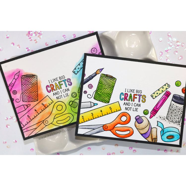 Ink Blot Shop Clear Stamp Set Arts And Crafts Icons inbl031 crafty tools