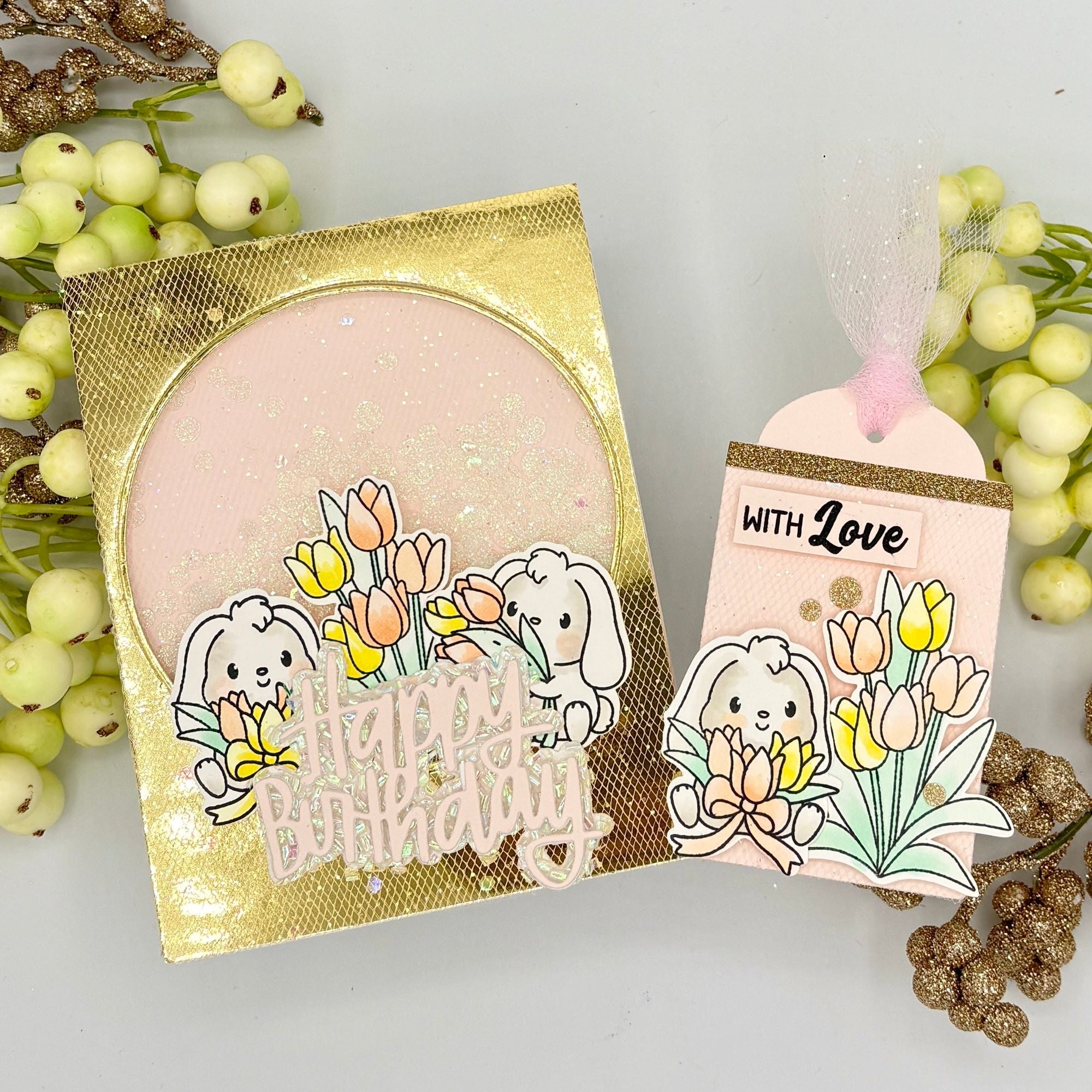 Simon Says Clear Stamps I Love You a Bunch 3220ssc You Are My Favorite Birthday Card and Tag | color-code:ALT03