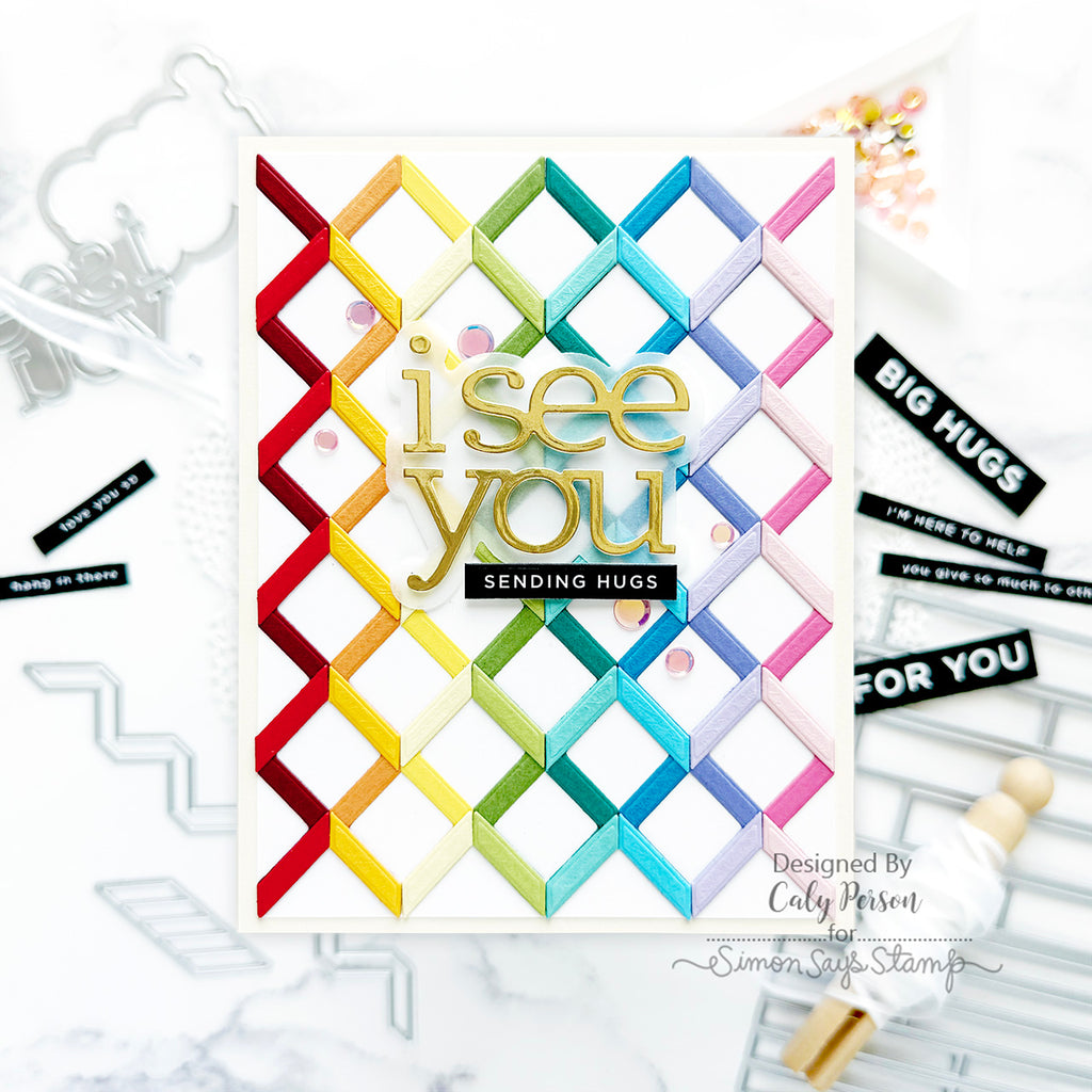 CZ Design EZ Strips and Dies I See You Bundle set995ez Moments in Time Hugs Card | color-code:ALT01