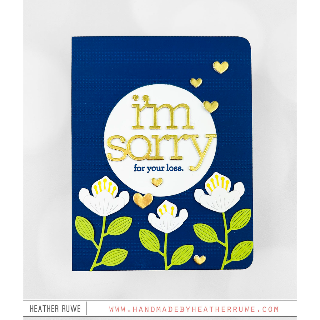CZ Design Stamps and Dies I'm Sorry Bundle set923is To Be Loved Sympathy Card | color-code:ALT06