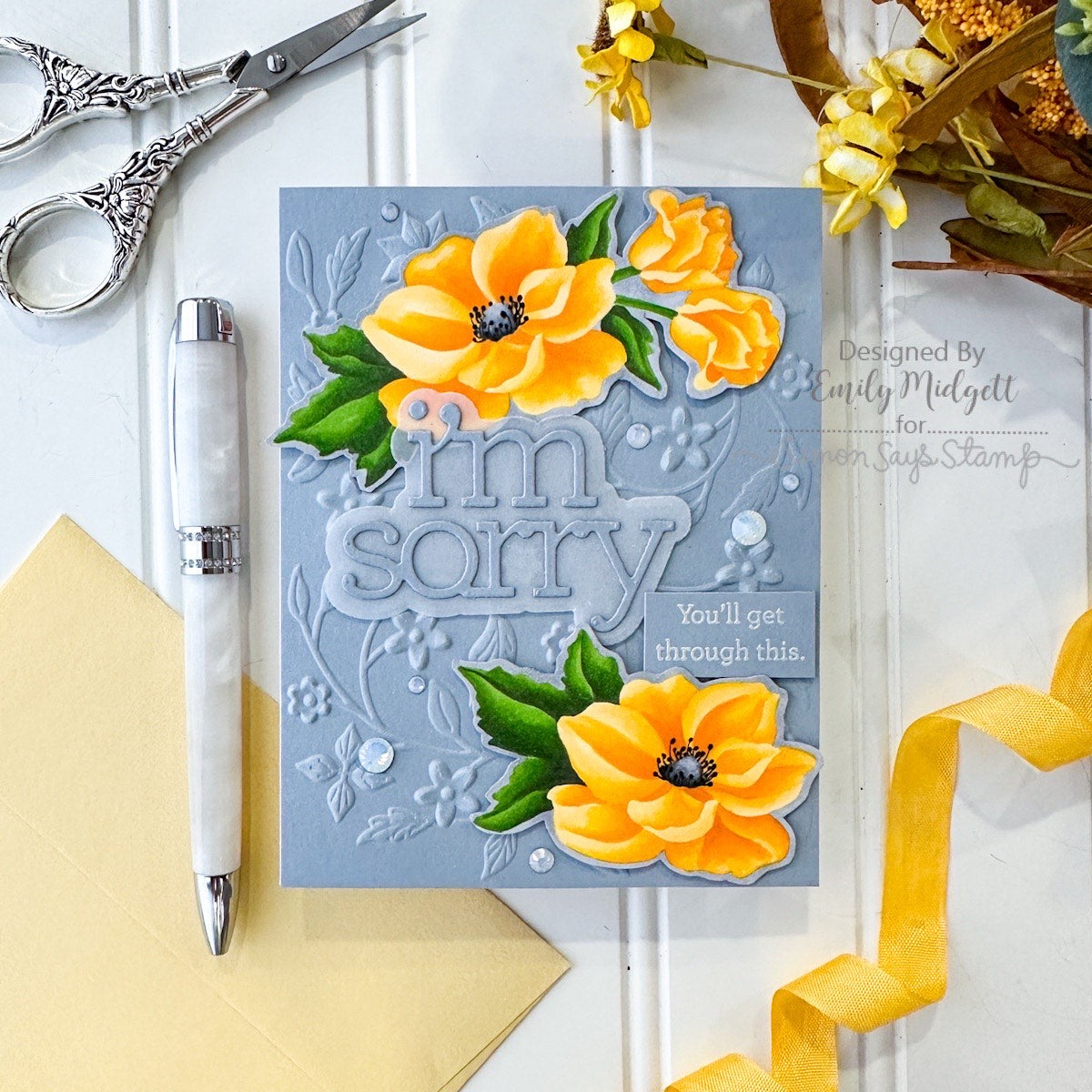 CZ Design Clear Stamps I'm Sorry Sentiments cz392c To Be Loved Encouragement Card | color-code:ALT03