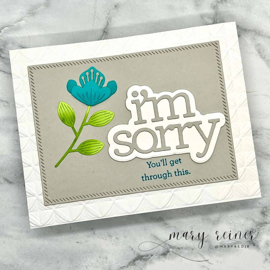 CZ Design Clear Stamps I'm Sorry Sentiments cz392c To Be Loved Encouragement Card