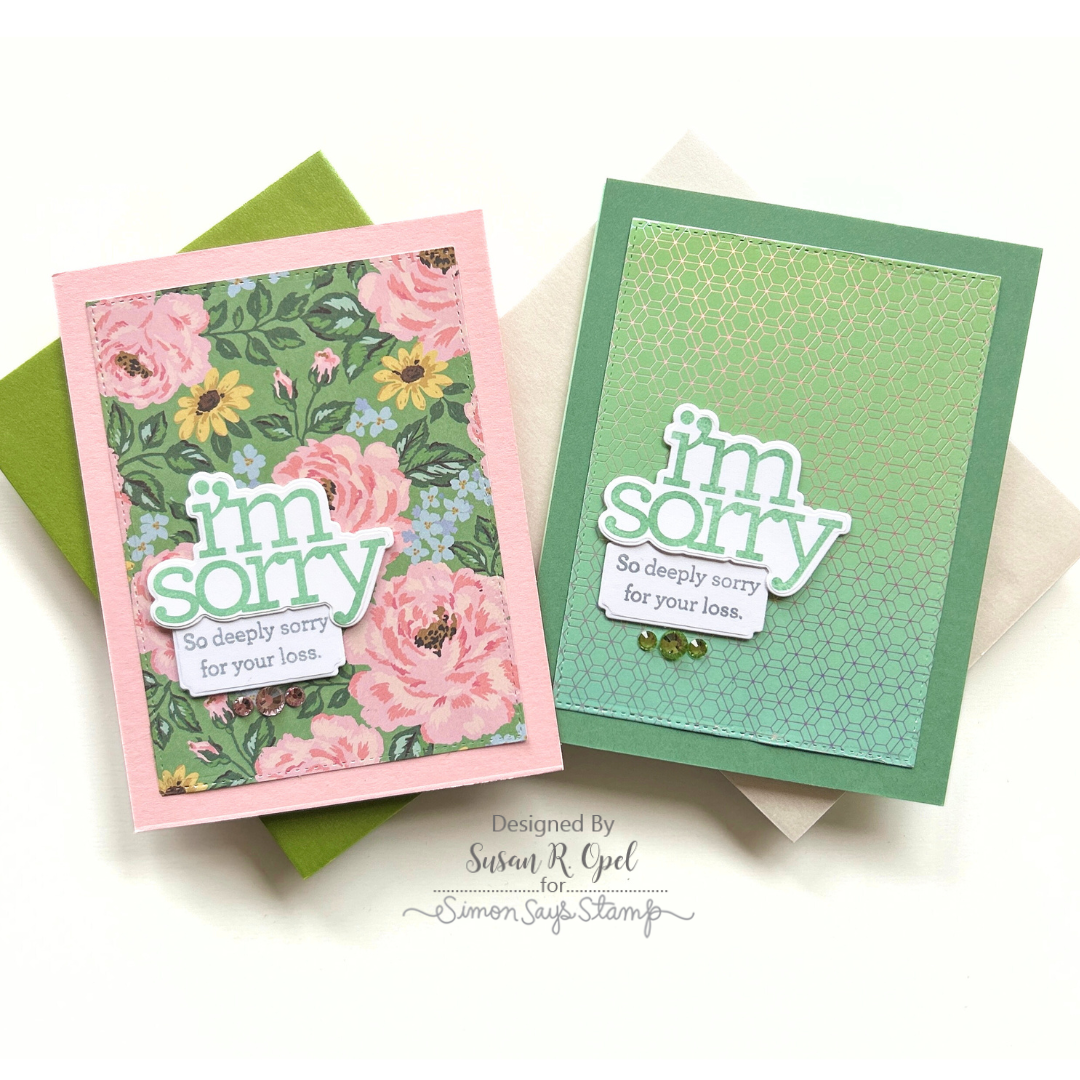 CZ Design Clear Stamps I'm Sorry Sentiments cz392c To Be Loved Sympathy Cards