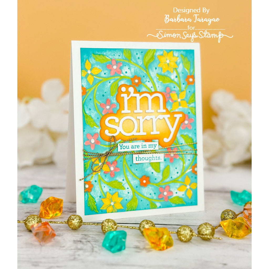CZ Design Stamps and Dies I'm Sorry Bundle set923is To Be Loved Thinking of You Card | color-code:ALT01