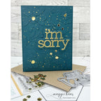 CZ Design I'm Sorry Wafer Dies czd254c To Be Loved I'm Sorry Card | color-code:ALT02