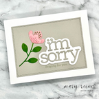 CZ Design I'm Sorry Wafer Dies czd254c To Be Loved Sympathy Card