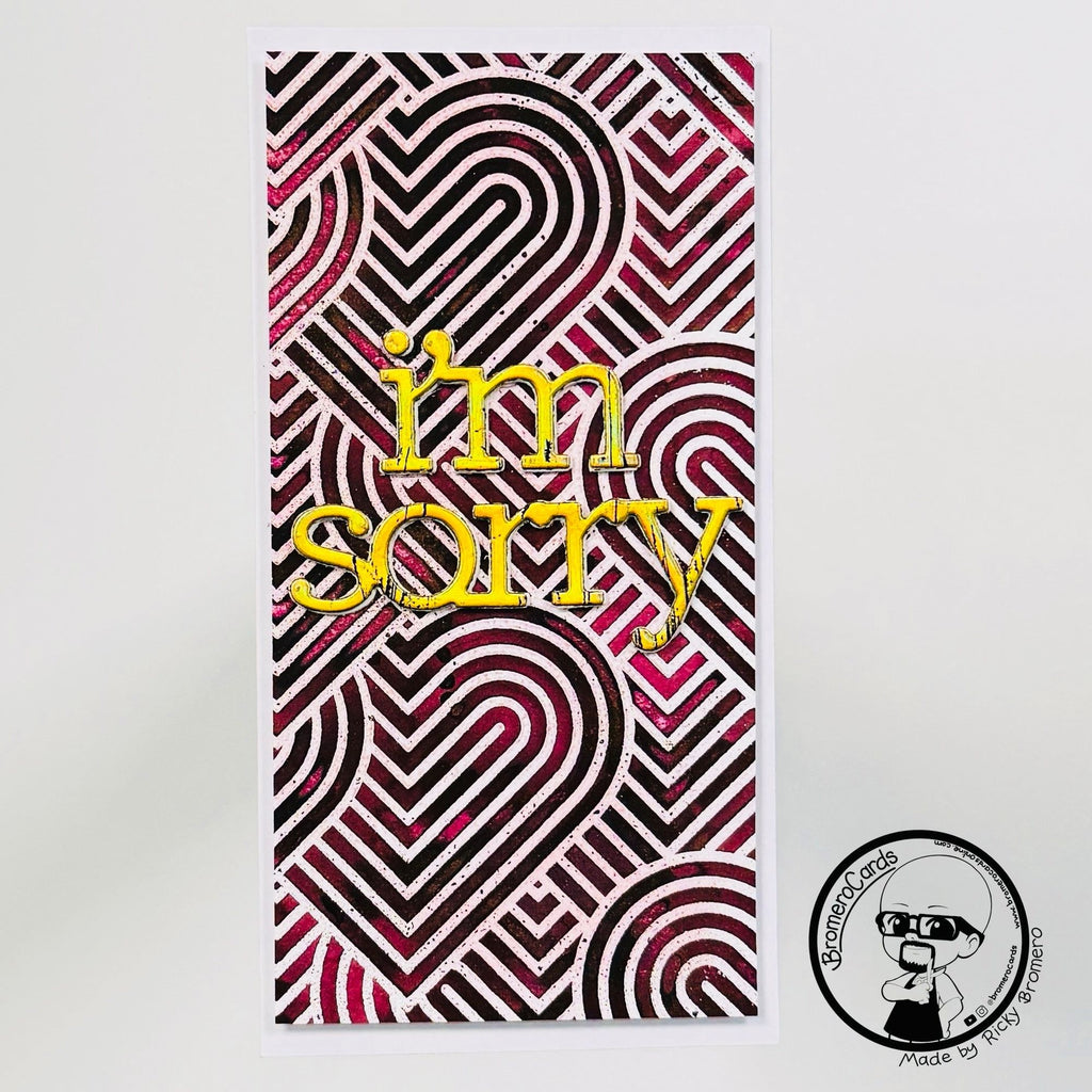 CZ Design I'm Sorry Wafer Dies czd254c To Be Loved I'm Sorry Card