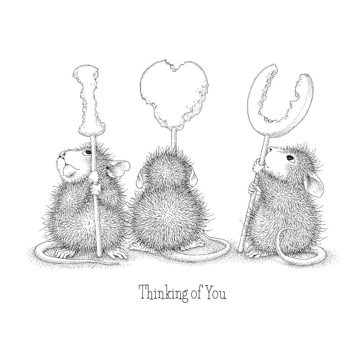 Spellbinders: House Mouse 'We Heart You' Cling Stamp Set