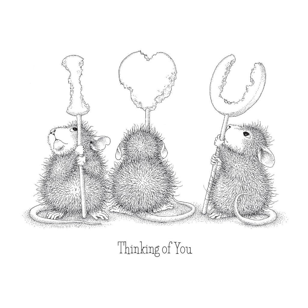 rsc-021 Spellbinders House Mouse We Heart You Cling Rubber Stamps