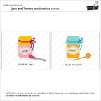 Illustrations of a jar labeled 'Jam' and another labeled 'Honey' with text 'You're my jam!' and 'You're my honey!' on a white background.