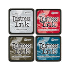 Tim Holtz Distress Embossing Glaze Mini Ink Pad And 5 x 8 Zipper Bag Bundle