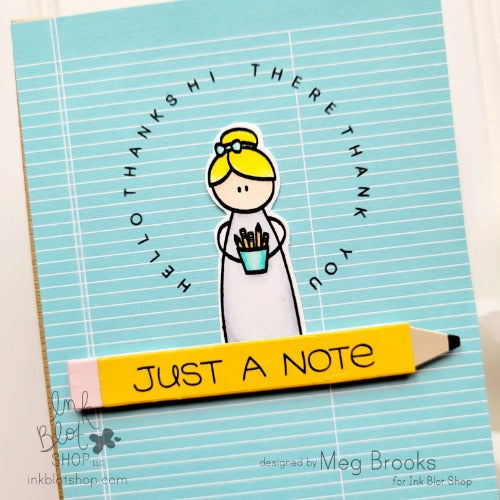 Ink Blot Shop A2 Circles Alignment Guide Stencils ibst009 Just A Note Card