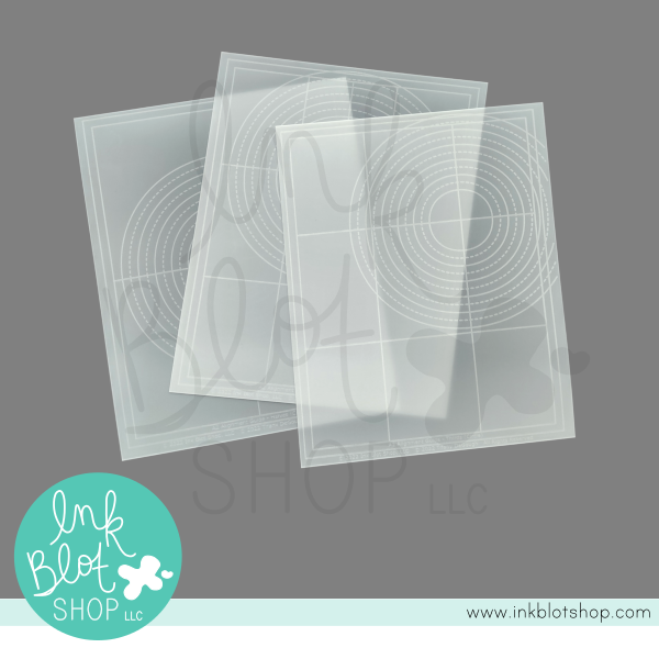 Ink Blot Shop A2 Circles Alignment Guide Stencils ibst009 Product Image